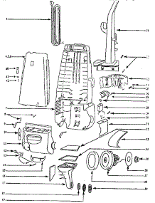 Handle And Bag Housing parts for Eureka Upright Vacuum 4465DT from AppliancePartsPros.com