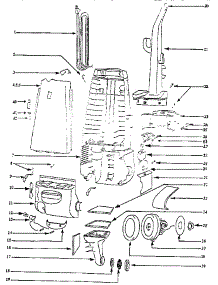 Handle And Bag Housing parts for Eureka Upright Vacuum 4465DTX from AppliancePartsPros.com