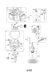 Cylinder / Engine Sump / Crankshaft parts for Briggs & Stratton Lawn & Garden Engine 44660 (0366-0470) from AppliancePartsPros.com