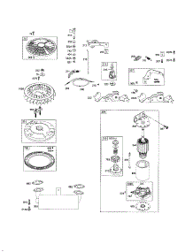 Motor-Starter / Flywheel parts for Briggs & Stratton Lawn & Garden Engine 446700 (0025-0365) from AppliancePartsPros.com