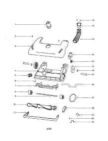 Base / Hood parts for Eureka Upright Vacuum 4467AV from AppliancePartsPros.com