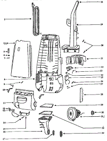 Handle And Bag Housing parts for Eureka Upright Vacuum 4470AT from AppliancePartsPros.com