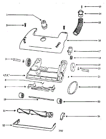 Base Assembly parts for Eureka Upright Vacuum 4472AT from AppliancePartsPros.com