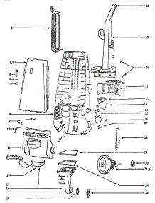 Handle And Bag Housing parts for Eureka Upright Vacuum 4472AT from AppliancePartsPros.com