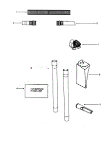 Hose And Attachments parts for Eureka Upright Vacuum 4475AT-2 from AppliancePartsPros.com
