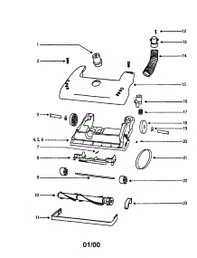 Hood parts for Eureka Upright Vacuum 4478AT-1 from AppliancePartsPros.com