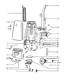 Handle And Motor Housing parts for Eureka Upright Vacuum 4479AT from AppliancePartsPros.com