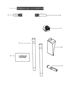 Hose And Attachments parts for Eureka Upright Vacuum 4479AT from AppliancePartsPros.com