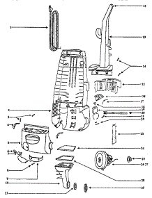 Handle And Bag Housing parts for Eureka Upright Vacuum 4480AT from AppliancePartsPros.com