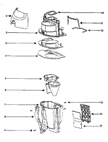 Cyclonic Cassette Assembly parts for Eureka Upright Vacuum 4481AT from AppliancePartsPros.com