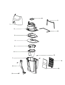 Canister parts for Eureka Upright Vacuum 4481AT-1 from AppliancePartsPros.com