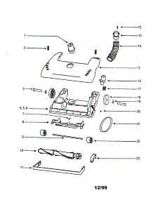 Hood Assembly parts for Eureka Upright Vacuum 4482AT from AppliancePartsPros.com