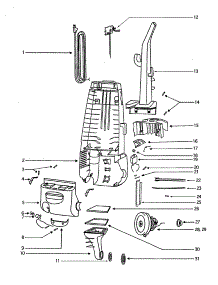 Upper Handle / Motor parts for Eureka Upright Vacuum 4483ATS from AppliancePartsPros.com