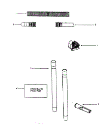 Hose And Attachments parts for Eureka Upright Vacuum 4484AT-1 from AppliancePartsPros.com