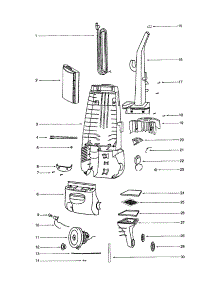 Rear Housing / Motor Cover parts for Eureka Upright Vacuum 4488AT-1 from AppliancePartsPros.com