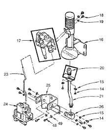 Gas Burners And Manifold parts for Kenmore Water Heater 449.330430 (449330430, 449 330430) from AppliancePartsPros.com