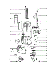 Motor / Rear Housing / Cover parts for Eureka Upright Vacuum 4498AS from AppliancePartsPros.com