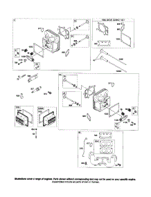 Head / Manifold parts for Briggs & Stratton Lawn & Garden Engine 44K700 (0026-0124) from AppliancePartsPros.com