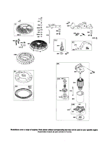 Flywheel / Motor parts for Briggs & Stratton Lawn & Garden Engine 44K700 (0026-0124) from AppliancePartsPros.com