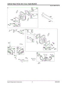 Cylinder Head / Intake Manifold parts for Briggs & Stratton Lawn & Garden Engine 44N677-0027-G1 from AppliancePartsPros.com