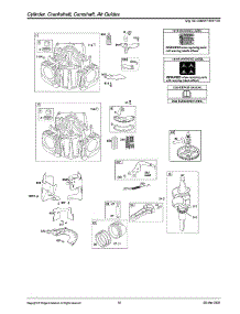 Cylinder / Crankshaft / Camshaft parts for Briggs & Stratton Lawn & Garden Engine 44N677-0027-G1 from AppliancePartsPros.com