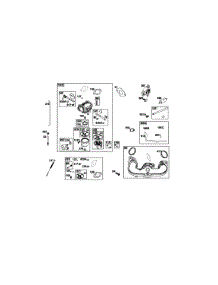 Carburetor / Fuel Supply parts for Briggs & Stratton Lawn & Garden Engine 44N777-0002-G1 from AppliancePartsPros.com