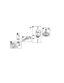 Crankshaft parts for Briggs & Stratton Lawn & Garden Engine 44N777-0002-G1 from AppliancePartsPros.com
