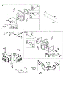 Cylinder Head /  Intake Manifold parts for Briggs & Stratton Lawn & Garden Engine 44N877-0005-G1 from AppliancePartsPros.com