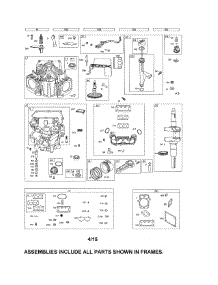 Cylinder / Crankshaft / Sump parts for Briggs & Stratton Lawn & Garden Engine 44R677-0035-G1 from AppliancePartsPros.com
