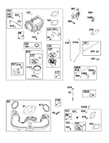 Carburetor / Fuel Supply parts for Briggs & Stratton Lawn & Garden Engine 44U777-0009-G1 from AppliancePartsPros.com