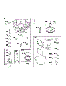 Crankcase Cover / Sump parts for Briggs & Stratton Lawn & Garden Engine 44U777-0009-G1 from AppliancePartsPros.com