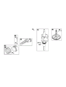 Crankshaft parts for Briggs & Stratton Lawn & Garden Engine 44U777-0009-G1 from AppliancePartsPros.com