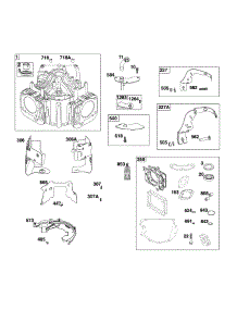 Cylinder parts for Briggs & Stratton Lawn & Garden Engine 44U777-0009-G1 from AppliancePartsPros.com