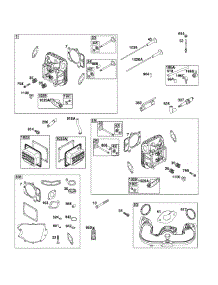 Cylinder Head parts for Briggs & Stratton Lawn & Garden Engine 44U777-0009-G1 from AppliancePartsPros.com