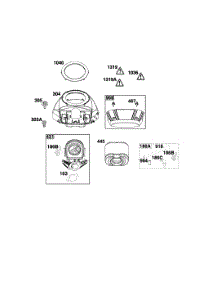 Blower Housing / Air Cleaner parts for Briggs & Stratton Lawn & Garden Engine 44U877-0021-G1 from AppliancePartsPros.com