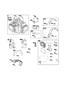 Cylinder parts for Briggs & Stratton Lawn & Garden Engine 44U877-0021-G1 from AppliancePartsPros.com