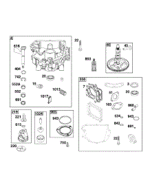 Crankcase Cover / Sump parts for Briggs & Stratton Lawn & Garden Engine 44U877-0024-G1 from AppliancePartsPros.com