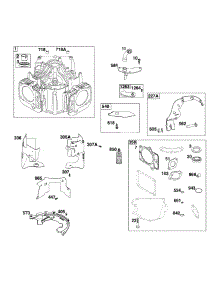 Cylinder parts for Briggs & Stratton Lawn & Garden Engine 44U877-0024-G1 from AppliancePartsPros.com