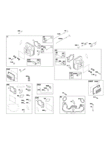Cylinder Head parts for Briggs & Stratton Lawn & Garden Engine 44U877-0024-G1 from AppliancePartsPros.com