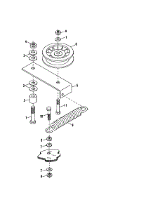 Idler Arm Bracket And Pulley parts for Agri-Fab Mower Attachment 45-0305 from AppliancePartsPros.com