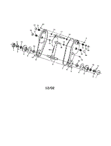 Tine Shaft / Chain / Bearing parts for Agri-Fab Lawn Tractor Attachment 45-0308 from AppliancePartsPros.com