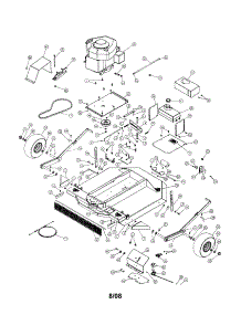 Engine / Wheels / Fuel Tank parts for Agri-Fab Mower Attachment 45-03621 from AppliancePartsPros.com