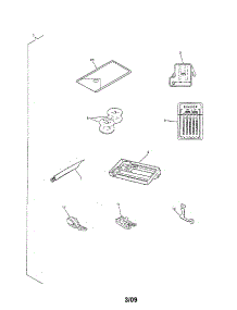 Attachment Set parts for Singer Mechanical Sewing Machine 4572 from AppliancePartsPros.com