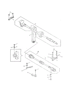 Arm Shaft Drive System parts for Singer Mechanical Sewing Machine 4572 from AppliancePartsPros.com