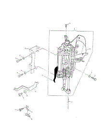 Coaxial Presser Bar System parts for Singer Mechanical Sewing Machine 4572 from AppliancePartsPros.com