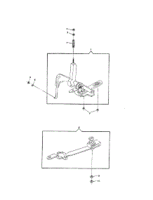 Feed Reverse Mechanism parts for Singer Mechanical Sewing Machine 4572 from AppliancePartsPros.com