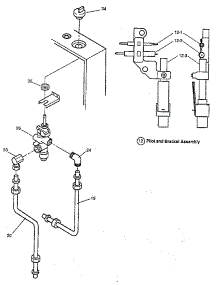 Thermostat Gas Valve parts for Kenmore Space Heater 46121 from AppliancePartsPros.com