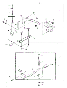Pattern, Stitch Length Control & Cam Controlled Feed parts for Singer Mechanical Sewing Machine 4624 from AppliancePartsPros.com