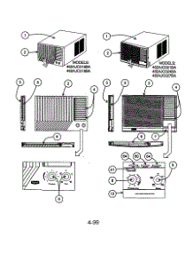 Grille Assembly parts for Carrier Room Air Conditioner 462AJC018BA from AppliancePartsPros.com