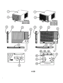 Grille Assembly parts for Carrier Room Air Conditioner 462AJC024BA from AppliancePartsPros.com